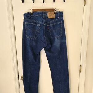 Levi's Classic 80's Vintage Orange Tag Straight Blue Jeans W 36 X L 34